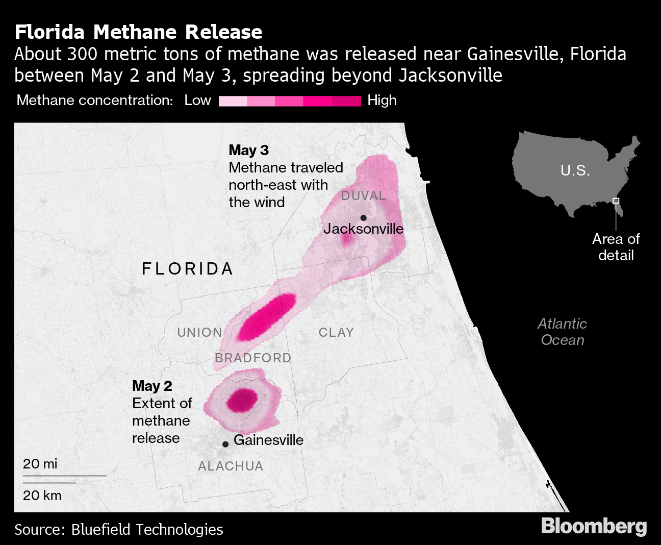 Bloomberg: No One Is Owning Up to Releasing Cloud of Methane in Florida